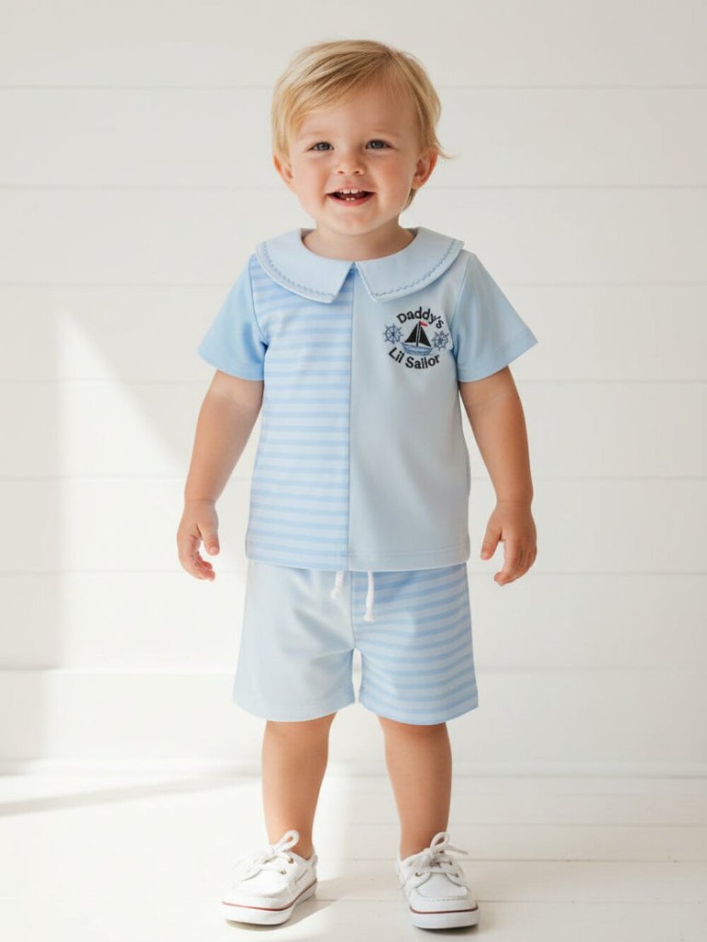 Daddy's Lil Sailor Short Outfit, boys, NWT